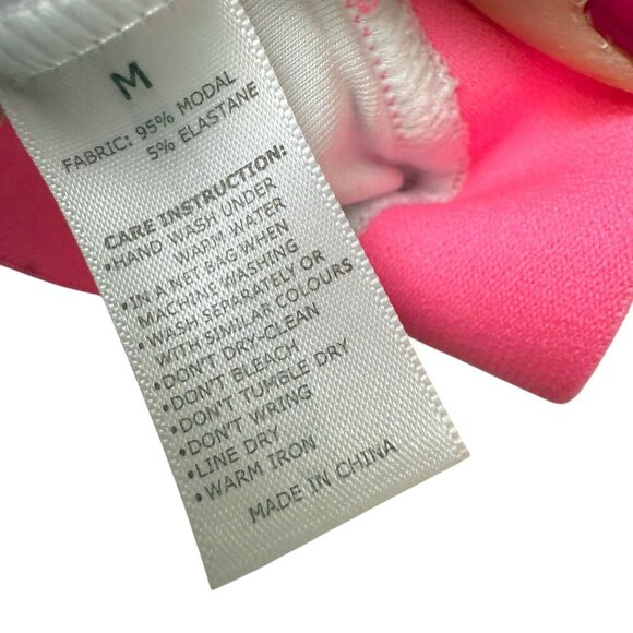 Stripe & Stare T-shirt Bra Size Medium Bralette Pink Blue Ombre Modal NEW - Picture 4 of 6